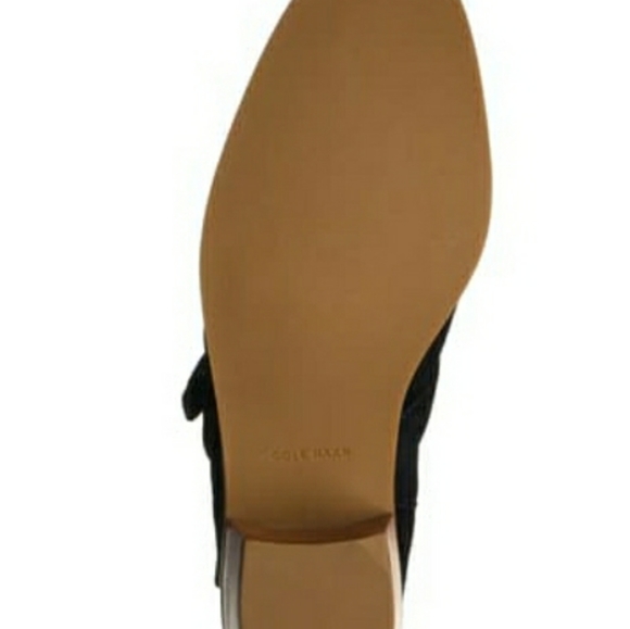 NEW Black Cole Haan Suede Ankle Bootie Size 6.5 - Picture 2 of 5